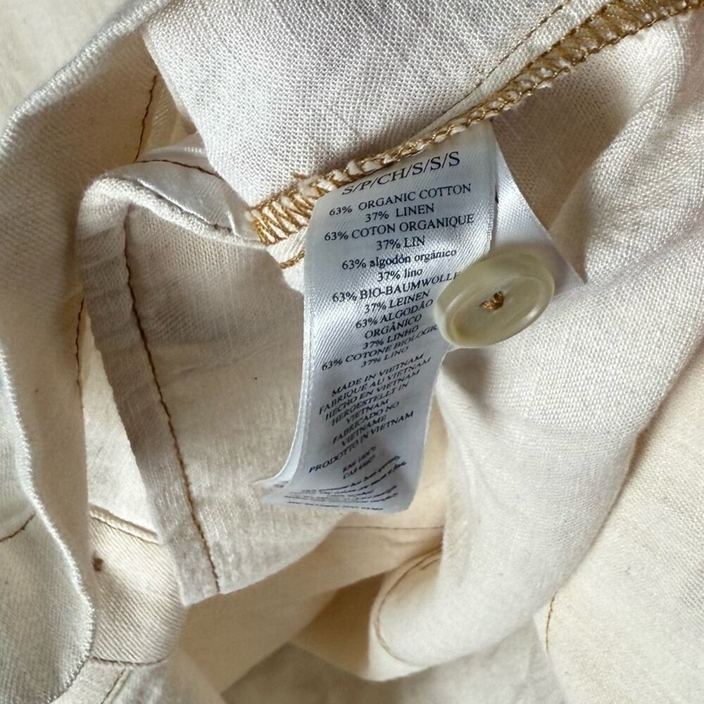 Faherty Linen Denim Malibu Mini Dress - Whitecliff Wash S - Picture 9 of 10